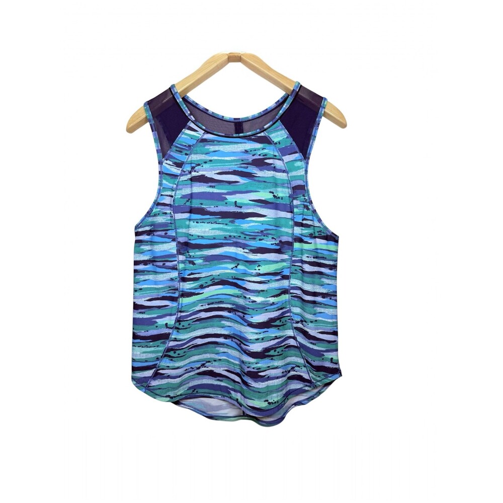 Lululemon Sculp Tank Top Seven Wonders Multi Hero Blue  Medium 8? - Picture 8 of 8